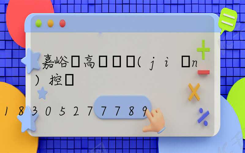 嘉峪關高桿燈監(jiān)控桿