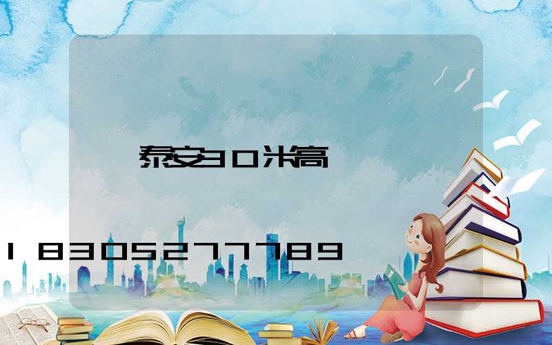 泰安30米高桿燈